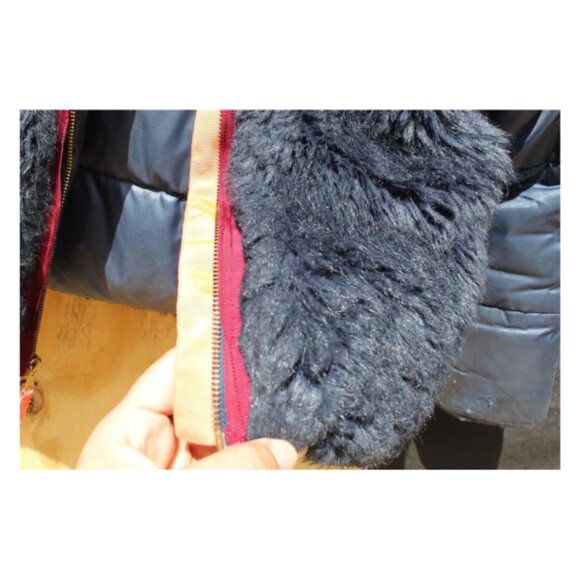 Girls J Crew Crewcuts Faux Fur Down Puffer Coat Size 8 GORGEOUS!! - Picture 6 of 16